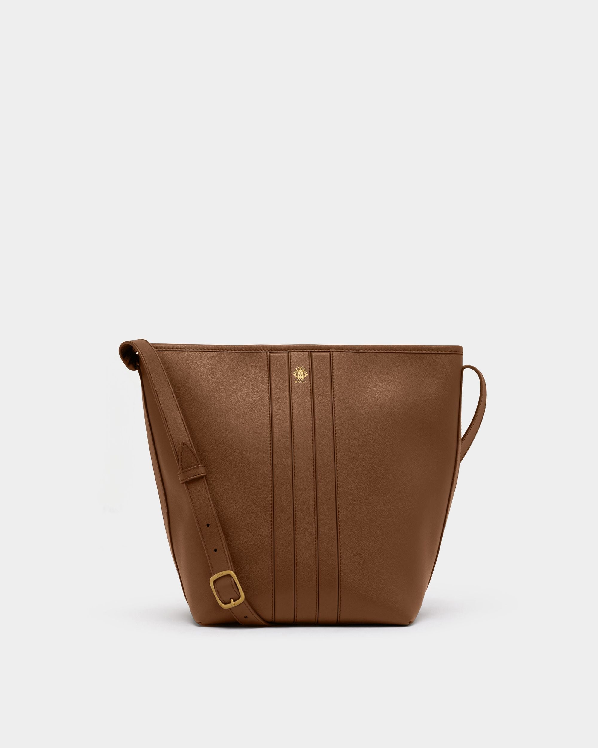 Signature Bucket Bag Aus Braunem Leder