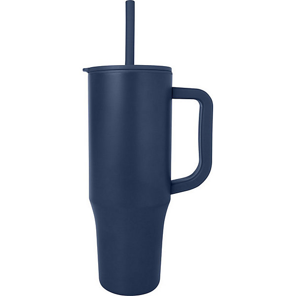 Floso - Mug avec paille BRADY Bleu marine (Taille unique)