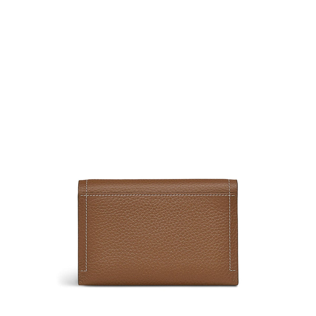 OAK STREET MEDIUM FLAPOVER PURSE SADDLE