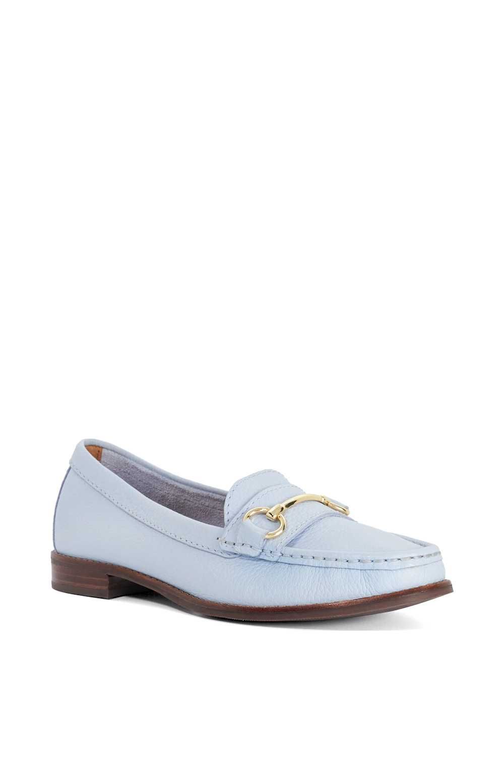 Dune London Wide Fit 'Glenny' Leather Loafers