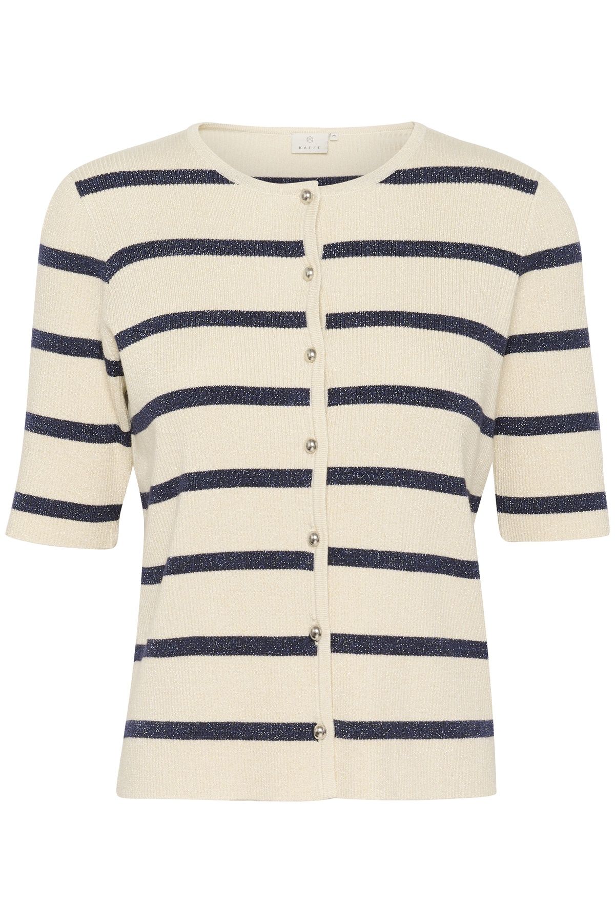 Kaffe KAmorita Short Sleeve Striped Cardigan