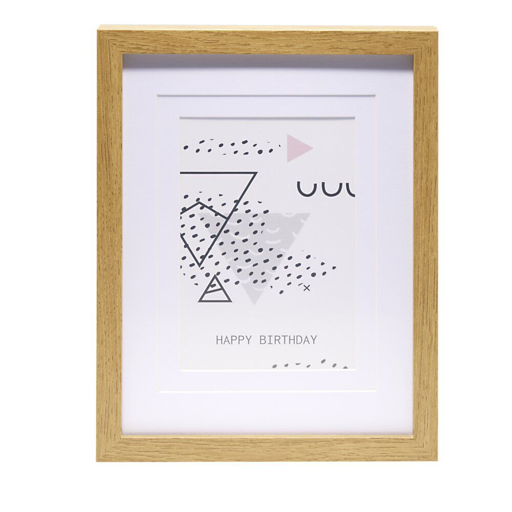 Cadre photo bord bois 20x26cm (2 modèles)
