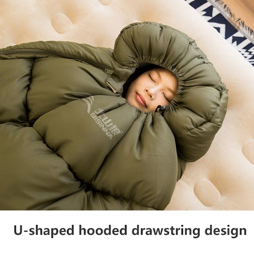 NNETM Compact Winter Sleeping Bag for Camping & Hiking