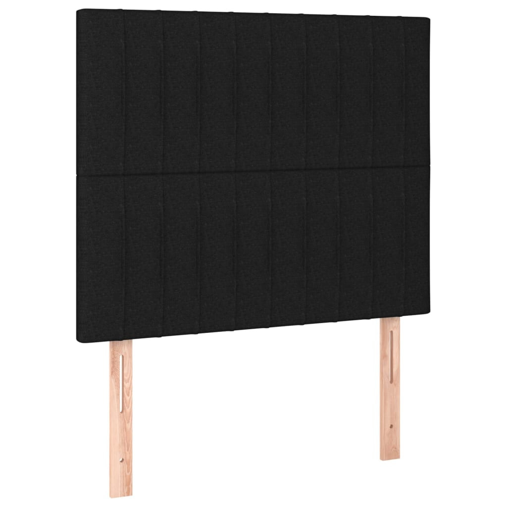 Wezgłowie Czarny 100 cm Tkanina Wysoki vidaXL