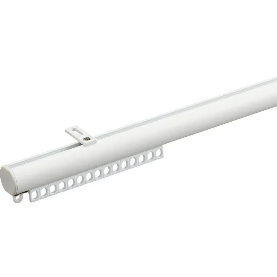 Kwantum Gordijnrails | Railroedeset 250 Cm Wit Metaal – Ø28mm 250CM