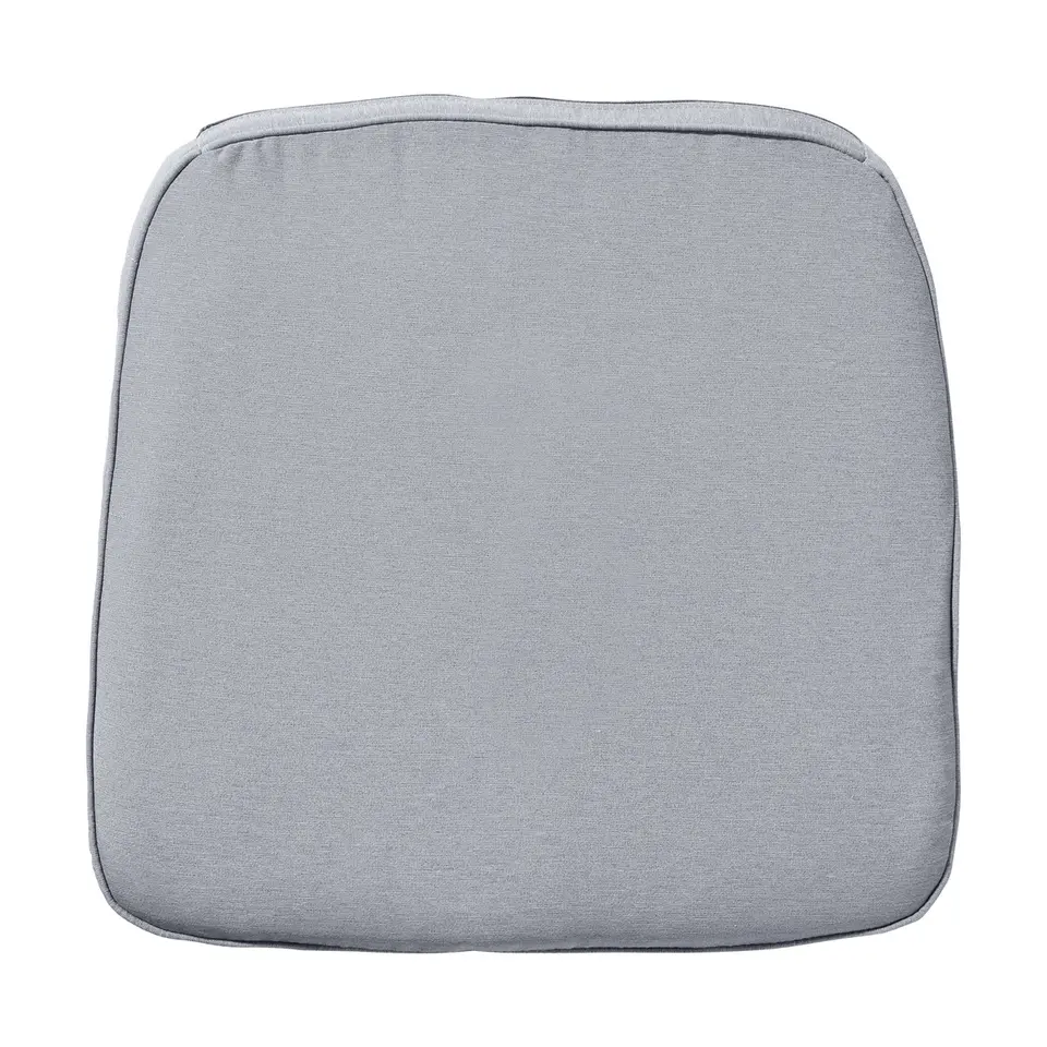 Madison - Zitkussen Wicker Panama light grey - Ca. 48x48 cm - Set van 4