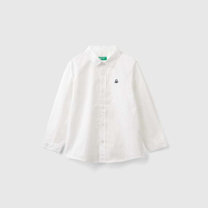 White shirt in pure cotton