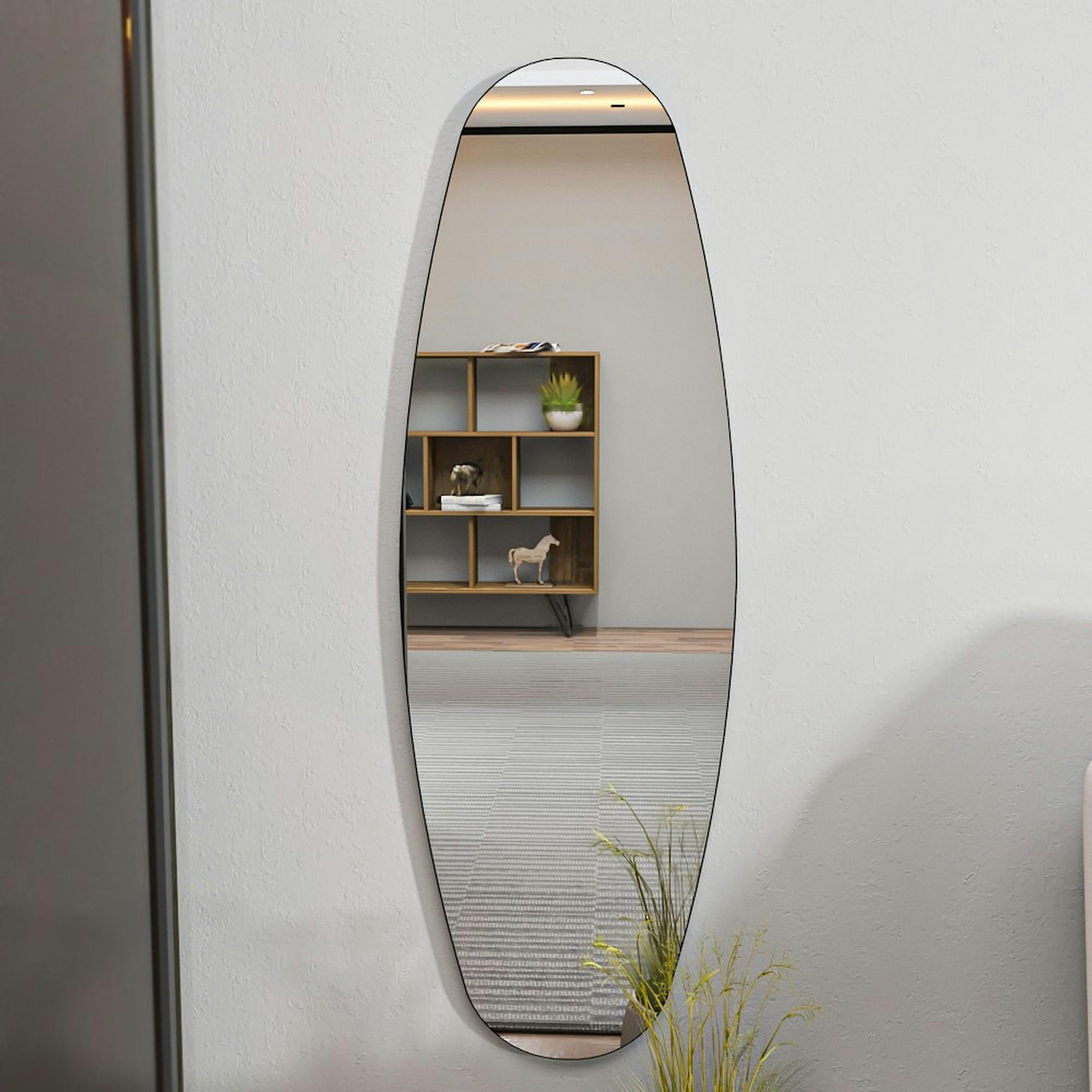 Miroir mural ovale 120 cm - chambre, entrée CODY