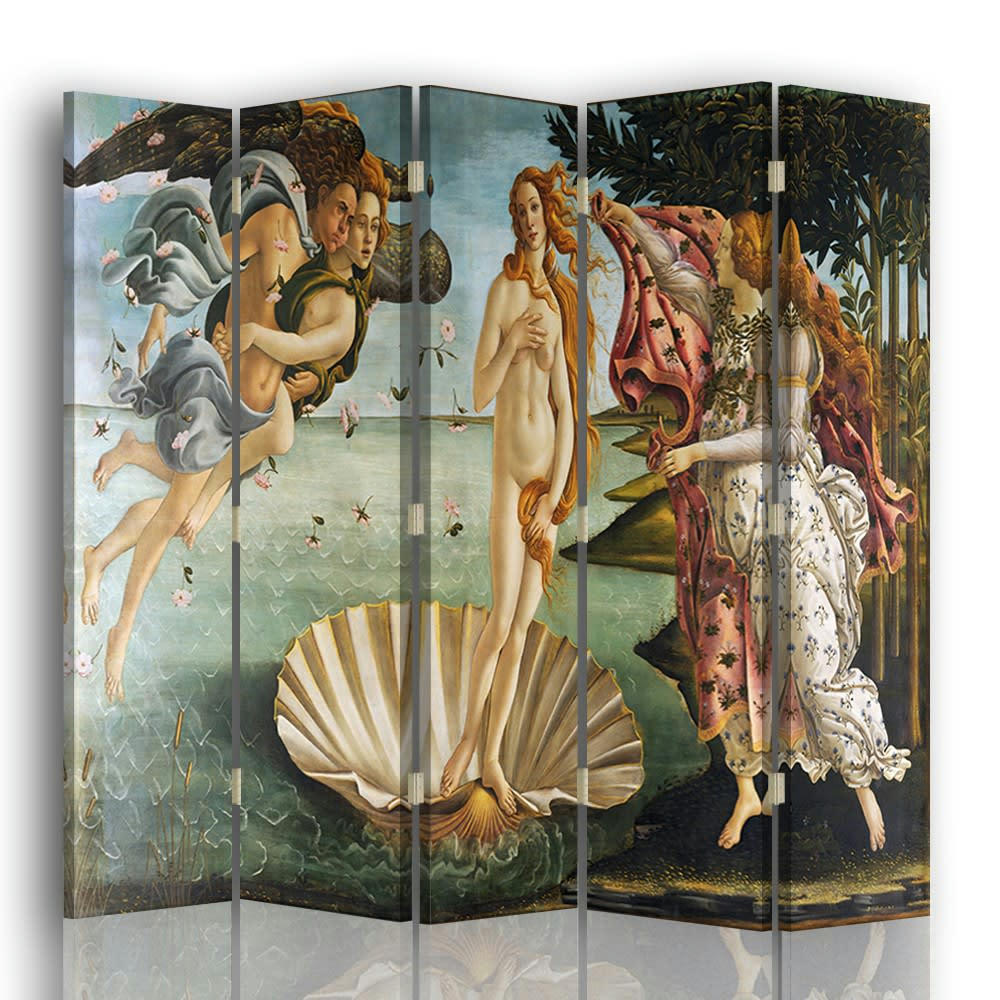 - Paravent La Naissance de Vénus - Sandro Botticelli cm 180x170 (5x)