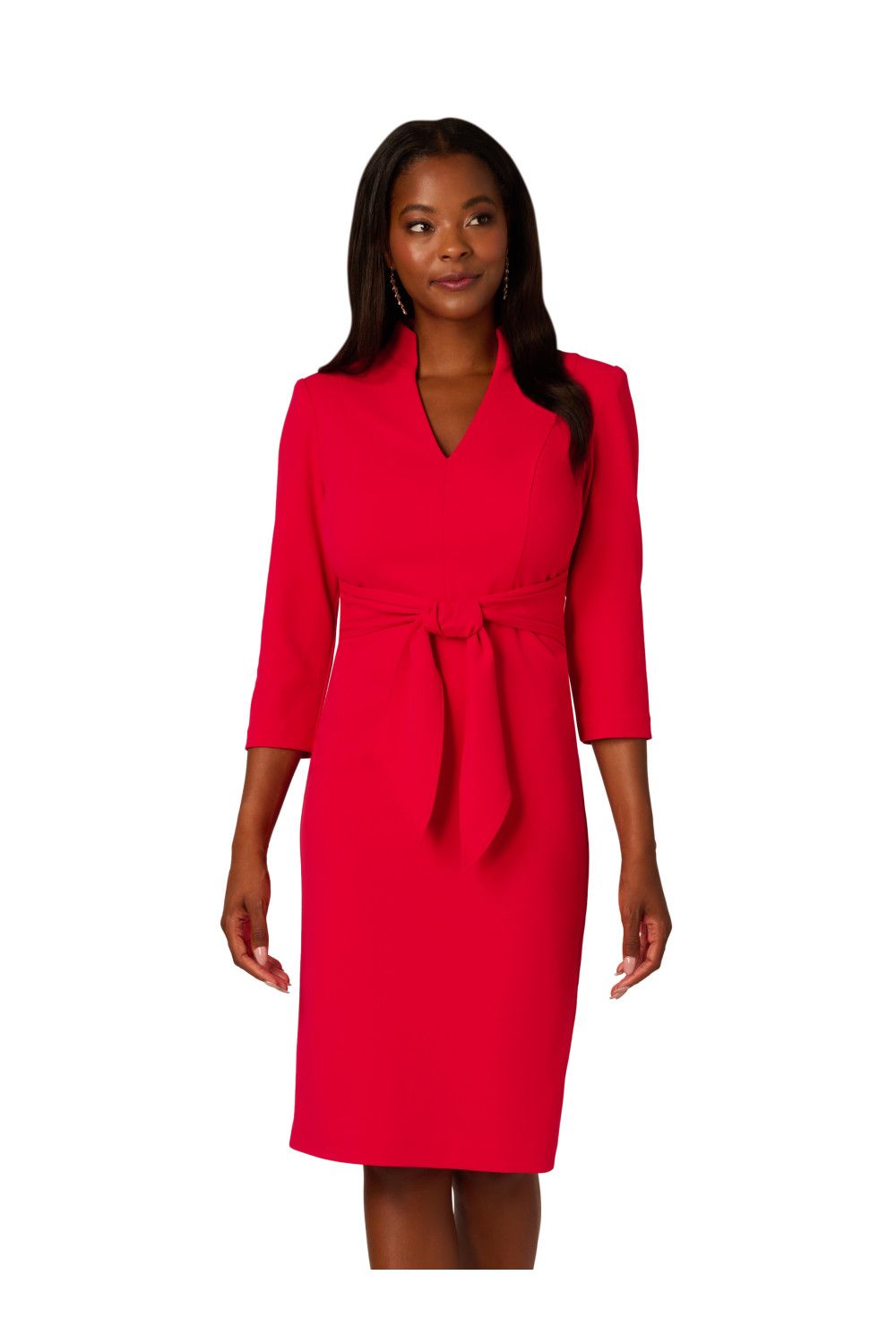 Adrianna Papell Front Tie Short Dress