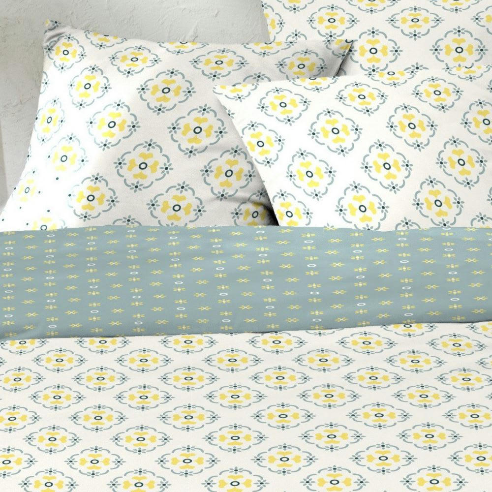 - Parure de lit 2 places coton à motifs 220x240 cm