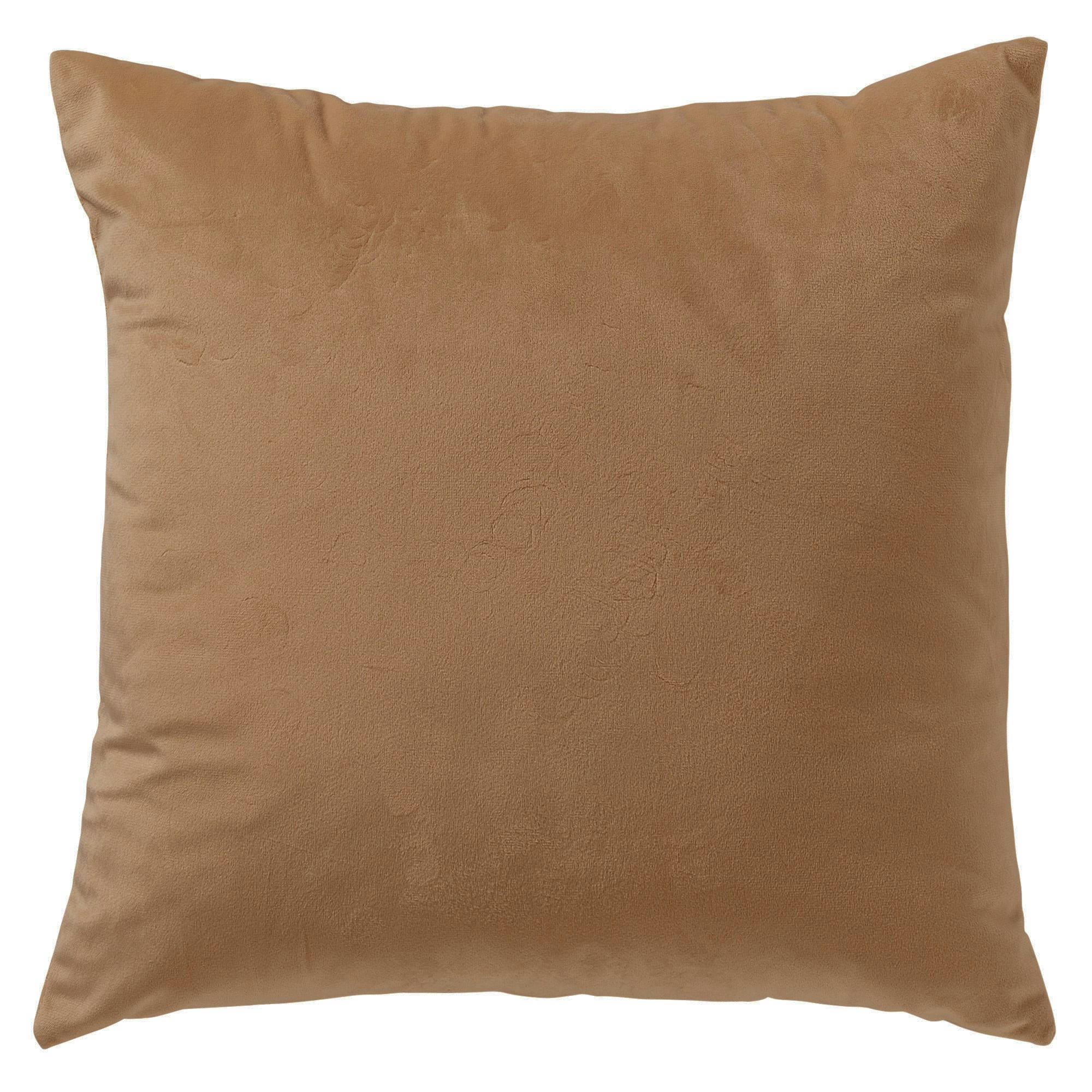 - Housse de coussin marron en velours-40x40 cm avec imprimé animalier