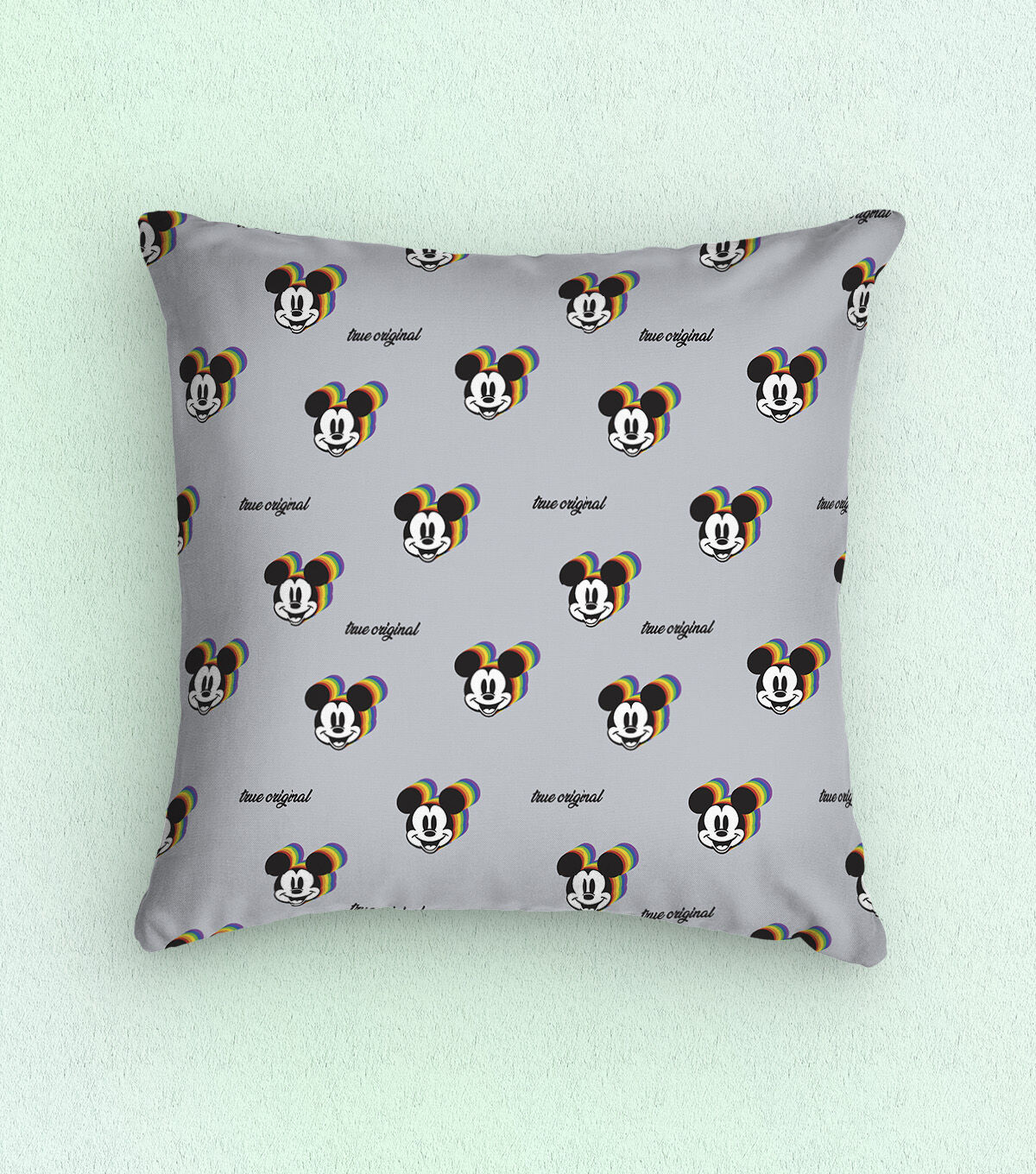 Disney Pride Mickey Badge Flannel Fabric