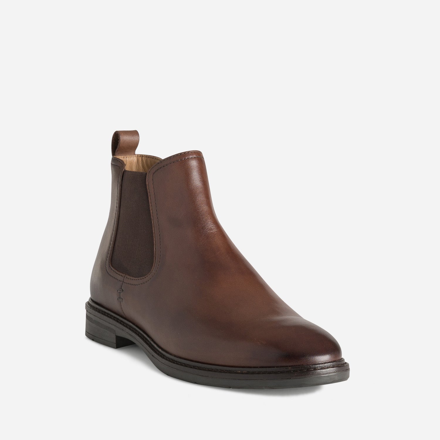 Chelsea boots marron cuir