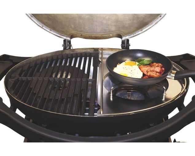 Ziggy Classic Triple Grill LPG BBQ Plus Cart Bundle - Gunmetal Grey