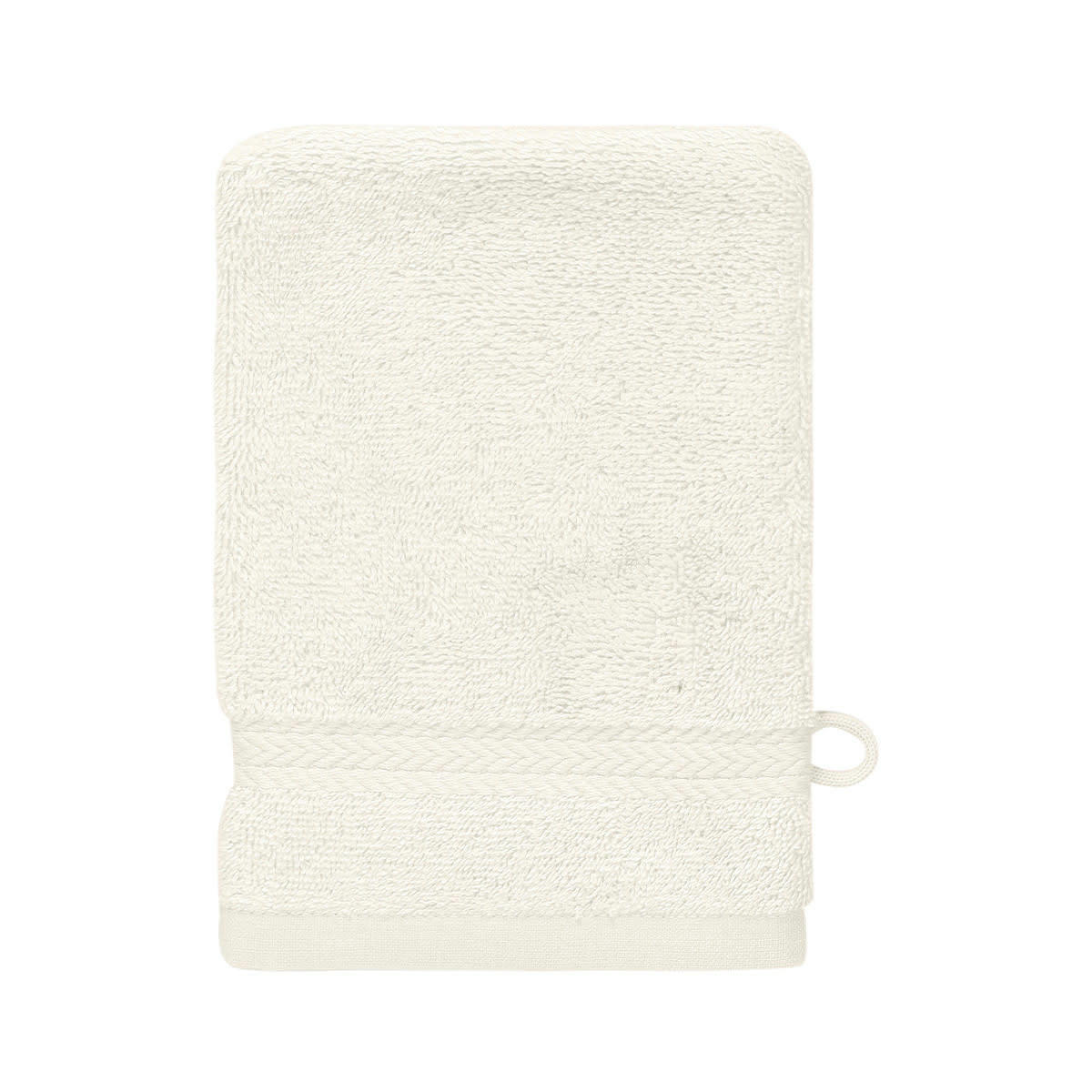 LUXURY - Lot de 3 gants de toilette 550gr/m²  ecru 16x22 cm