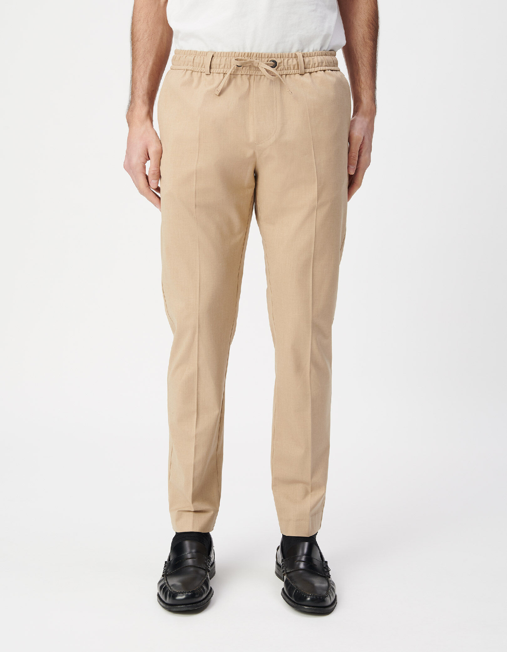 Jogpant de costume beige foncé Homme