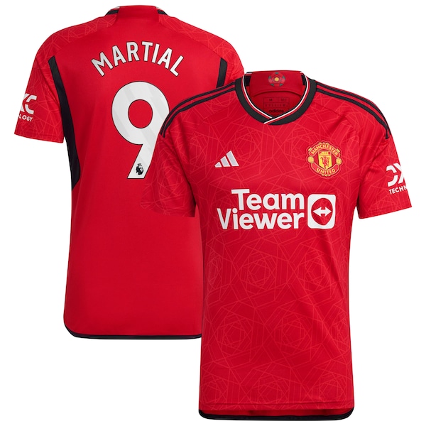 Anthony Martial Manchester United adidas 2023/24 Home Replica Player Jersey - Red/Green