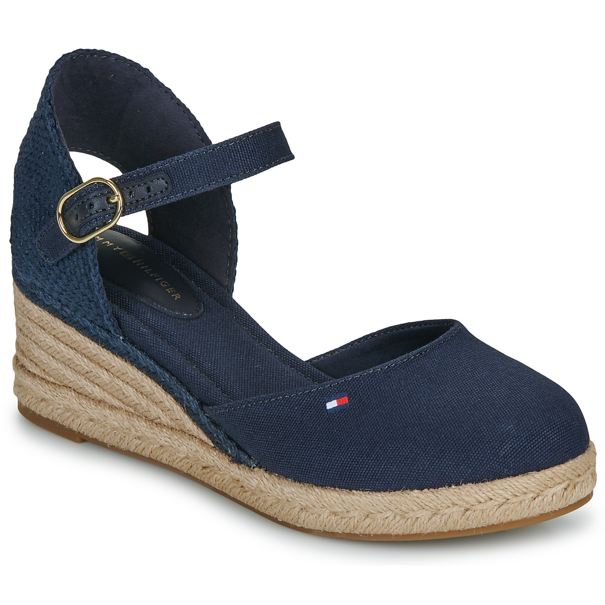 Tommy Hilfiger - MID WEDGE ESPAD CLOSED TOE - Marine