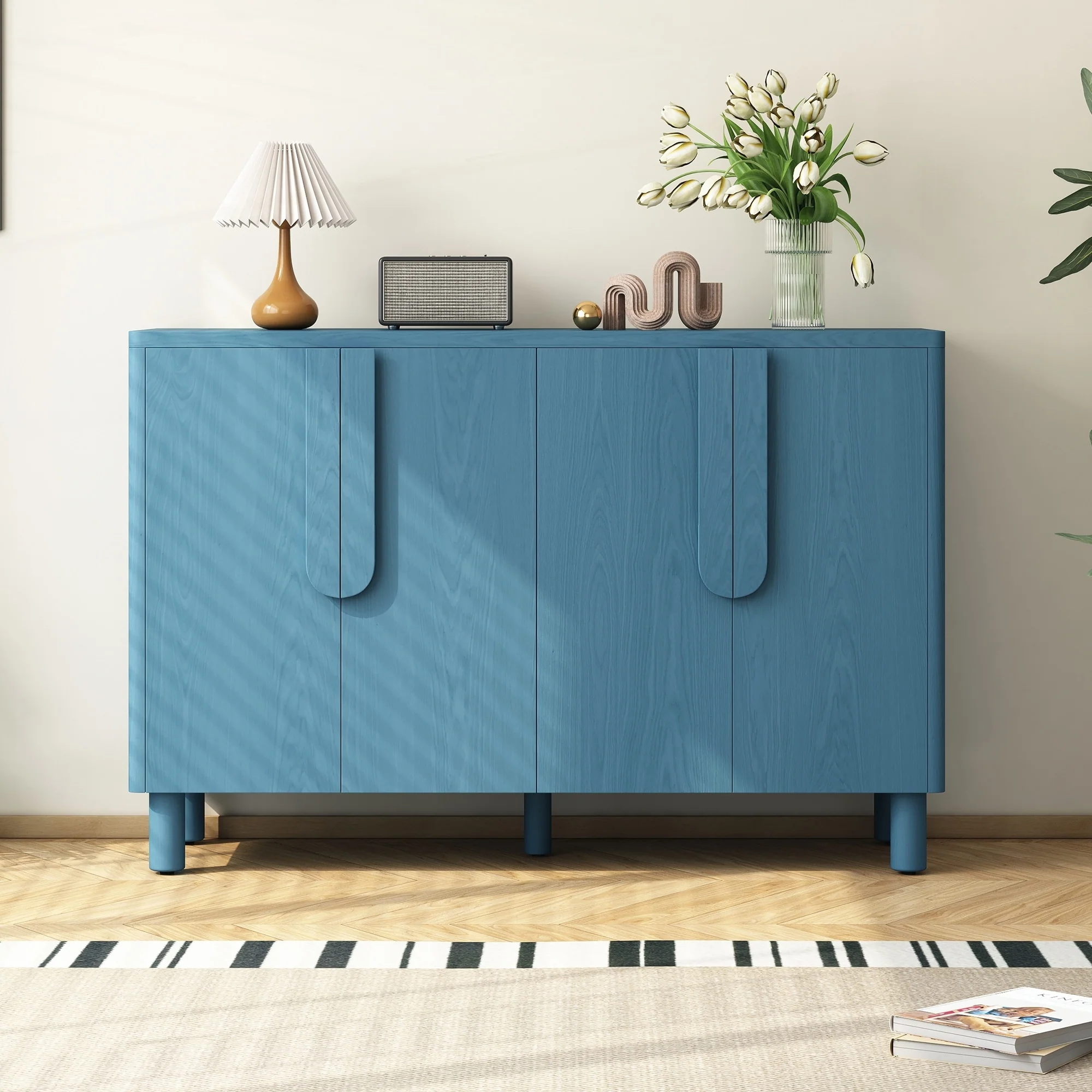 4-Door Buffet Cabinet with Storage