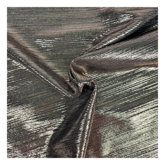 Bronze Crinkle Foil Fabric?by the Metre
