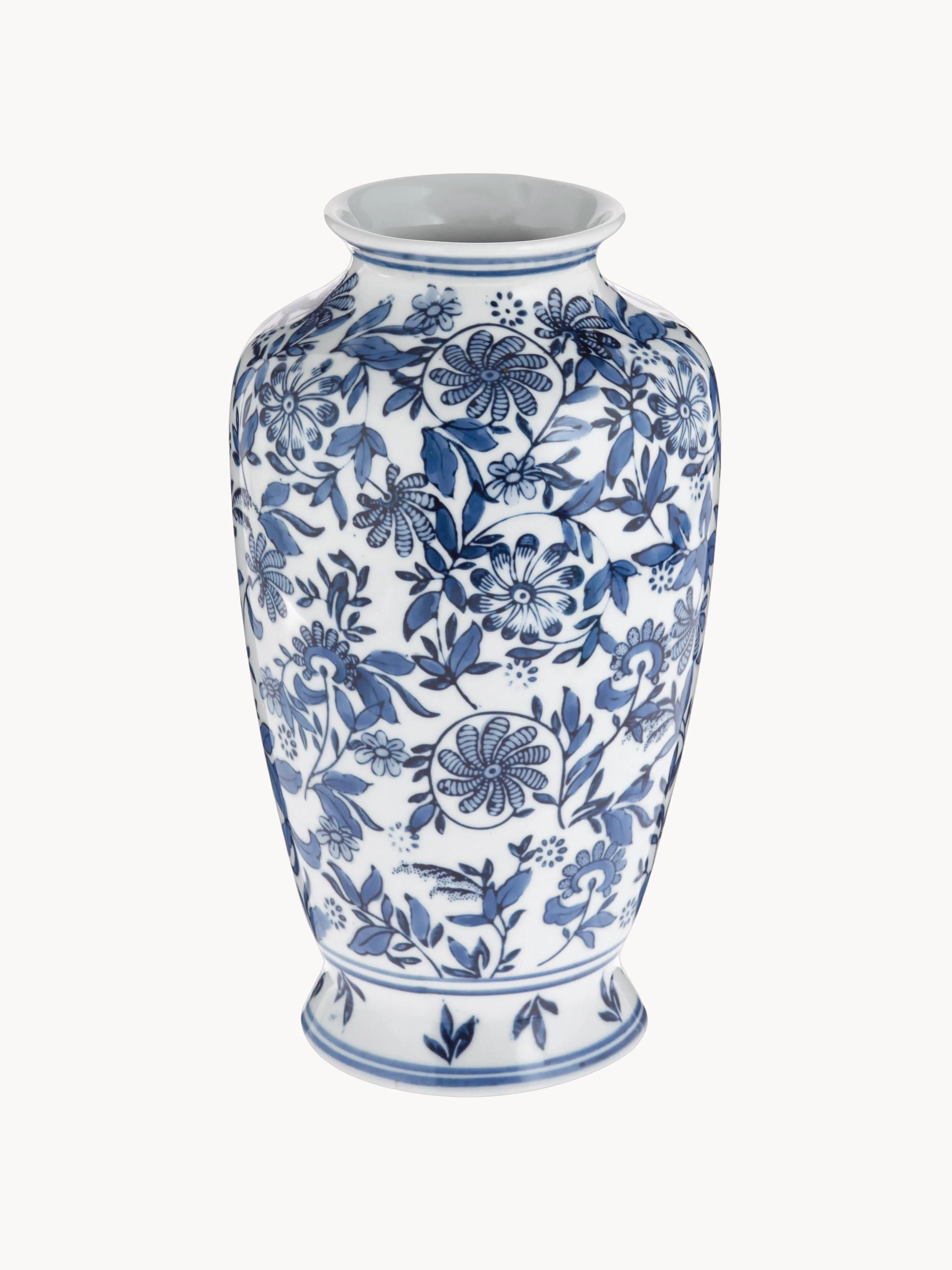 Große Deko-Vase Lin aus Porzellan, H 31 cm