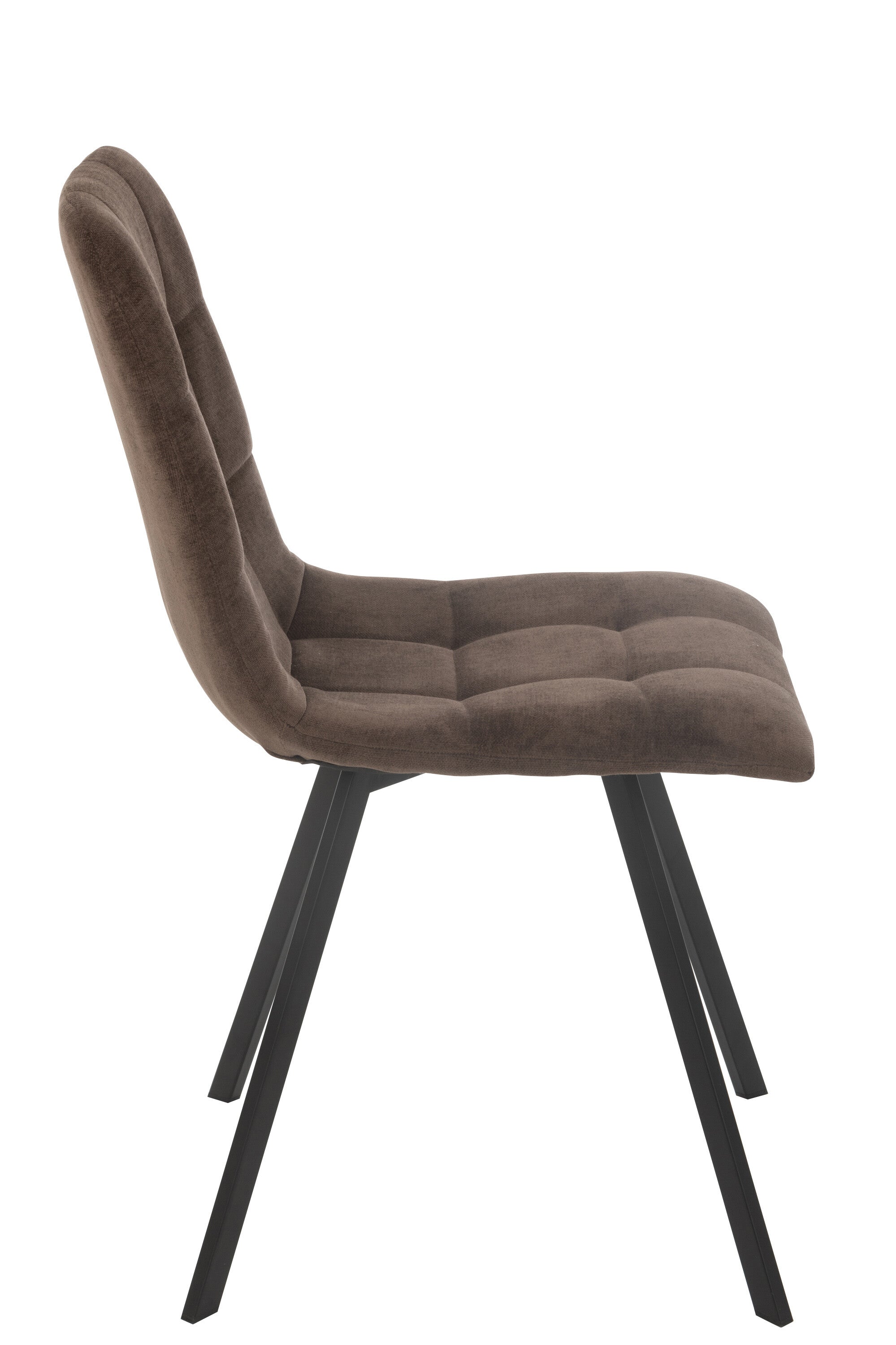 J-Line stoel Clark - metaal/polyester - bruin