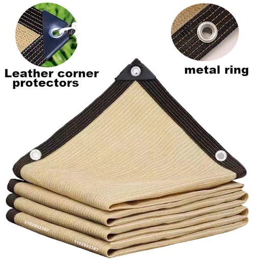 NNEOBA Sunshade Net UV Protection Garden Sail (Beige)