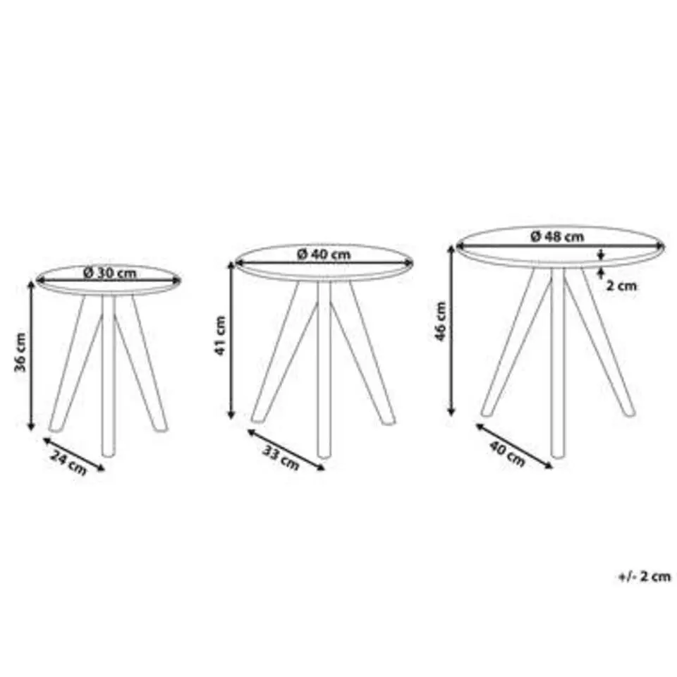 VEGAS - Salontafel - Wit - MDF