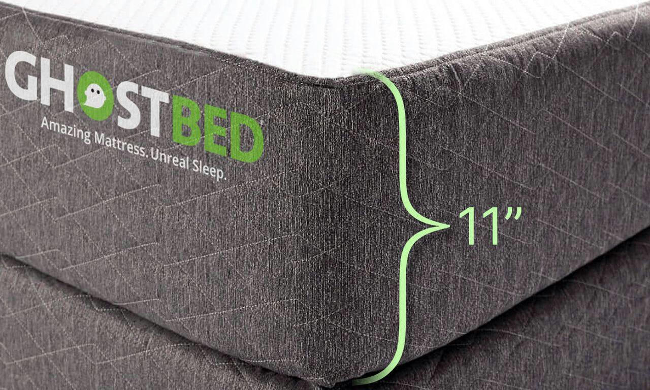 GhostBed Classic Memory Foam Mattress, 11-in