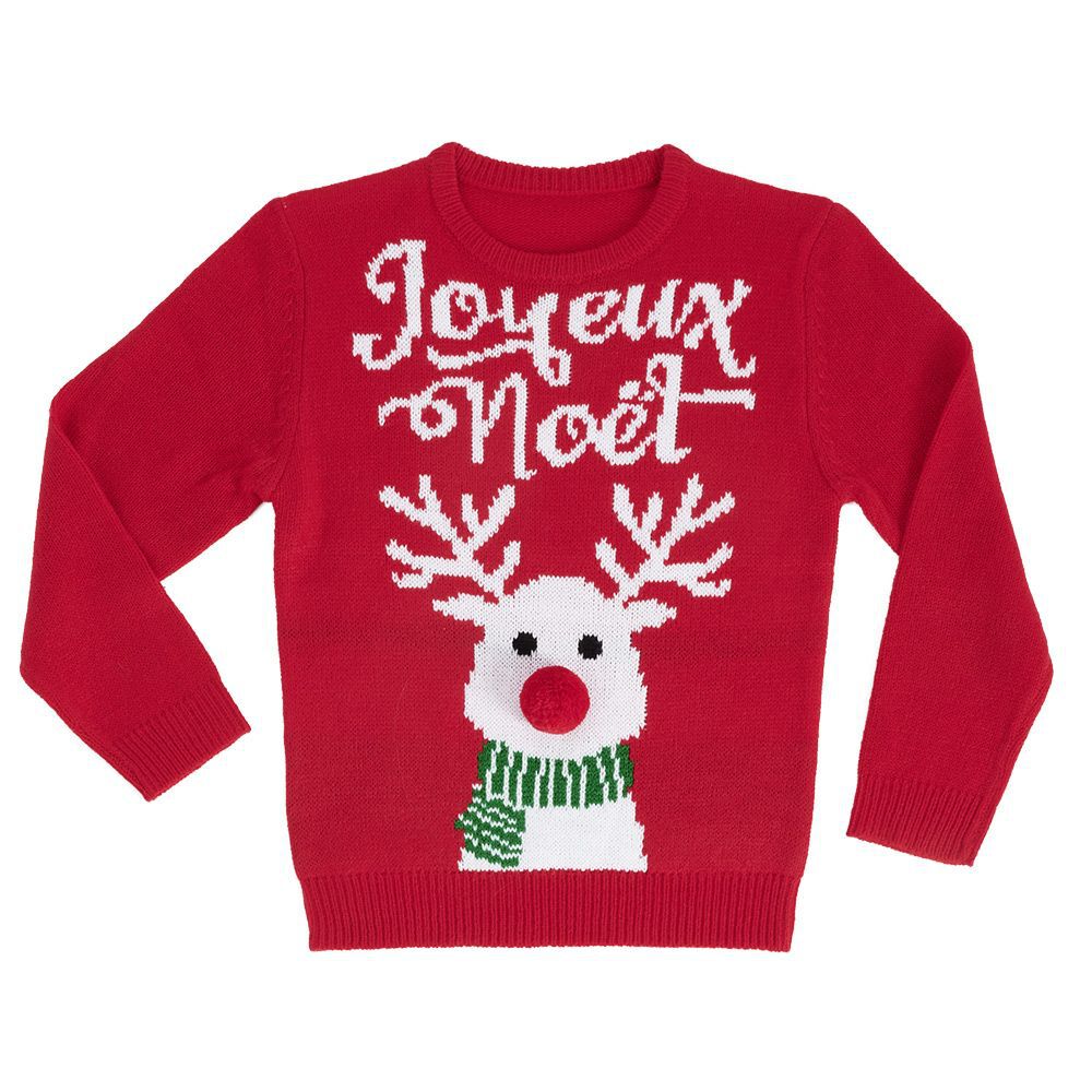 Pull de No&euml;l enfant taille 6-8 ans