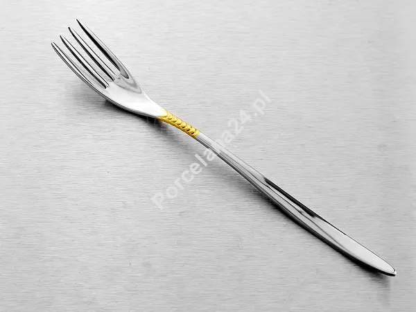 Komplet sztućców 24 cz. na 6 osób Hisar - Mamba Gold (4.0/3.0mm) złocone