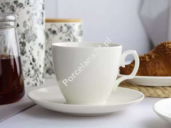 Garnitur do kawy na 6 osób (21el) Altom Design - MariaPaula Ecru (Klasyka New)