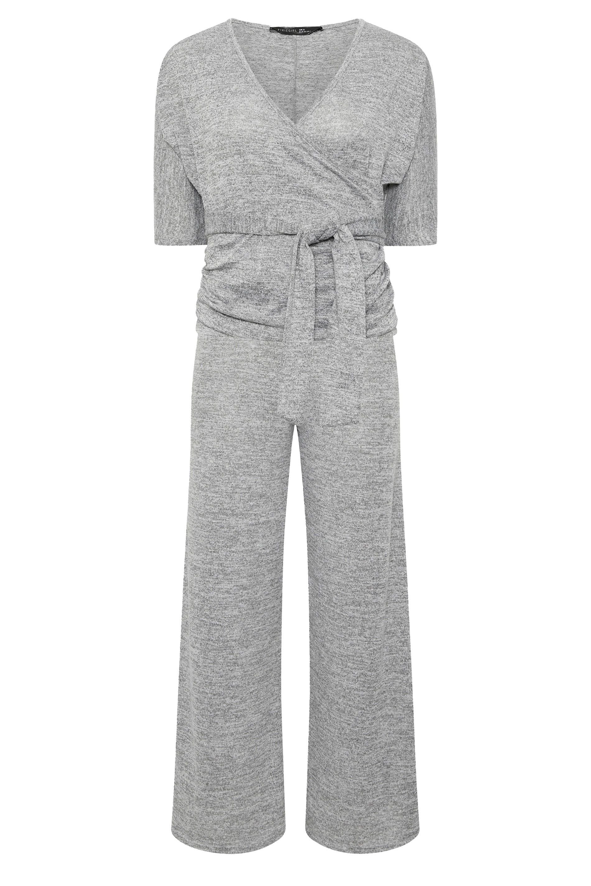 PixieGirl Petite Wrap Top & Wide Leg Trousers