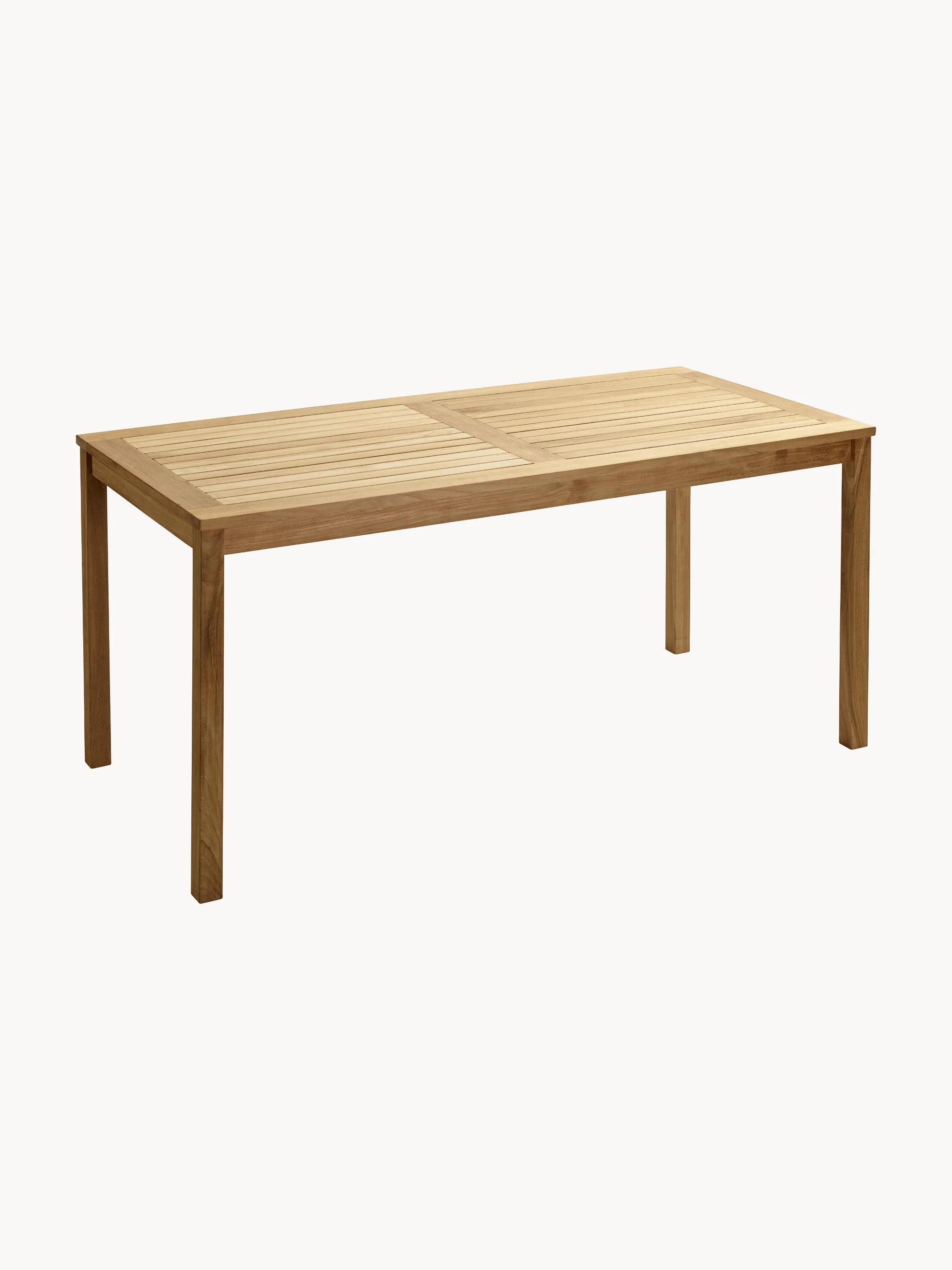 Gartentisch Rosenborg aus Teakholz, 165 x 80 cm