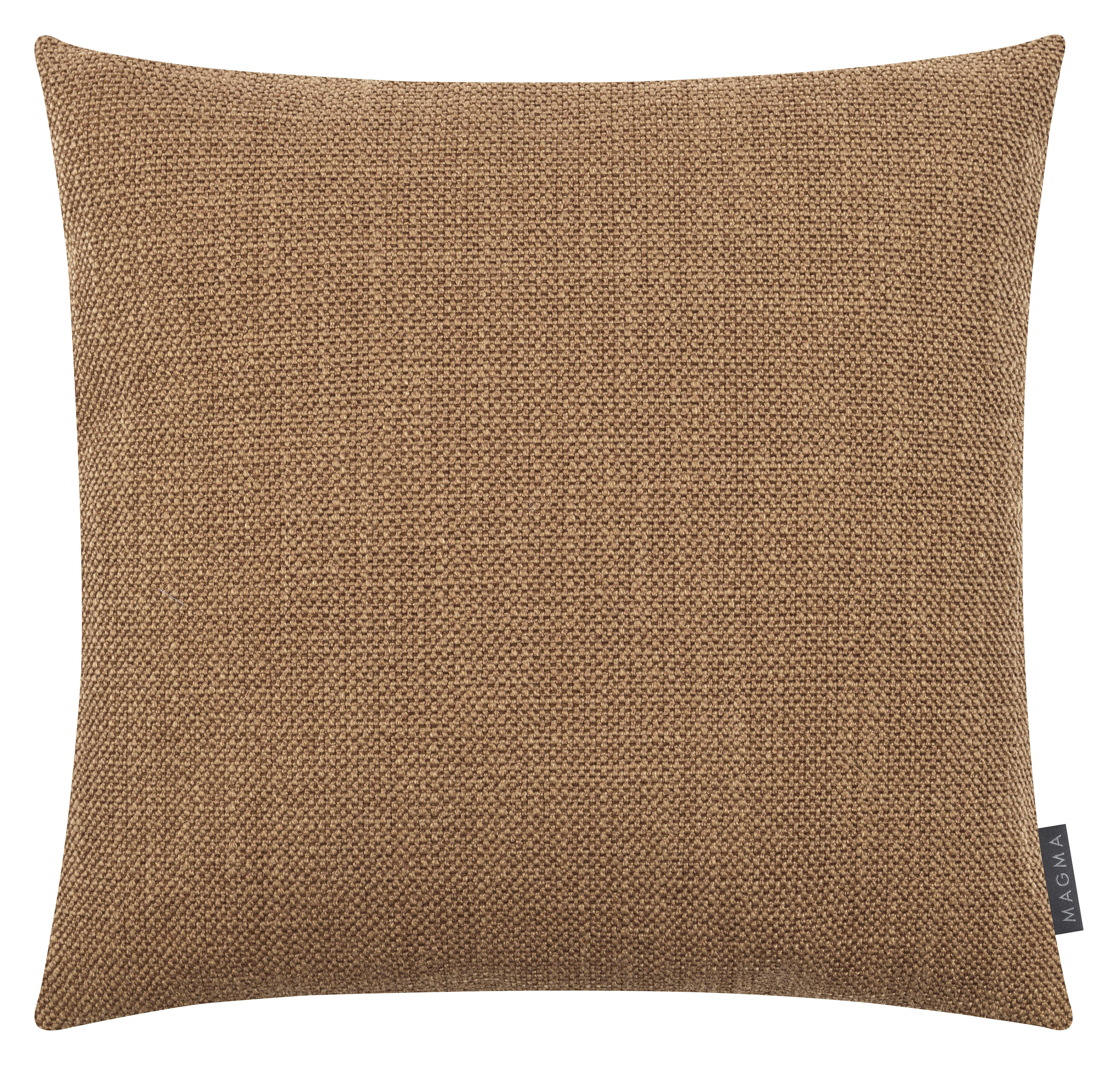AUSTIN - Housse de coussin jacquard uni caramel 50x50