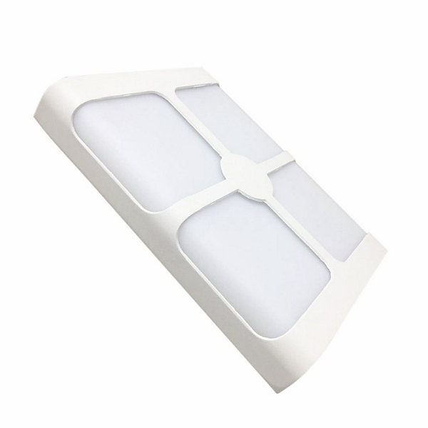 Applique Murale Blanche Rectangulaire IP44 LED 4 Faisceaux 18W - Blanc Neutre 4000K - 5500K - SILAMP