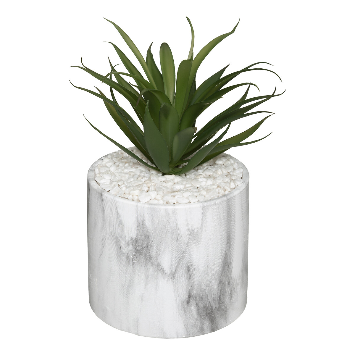 Artificial plant Marble pot, H.17.5 cm
