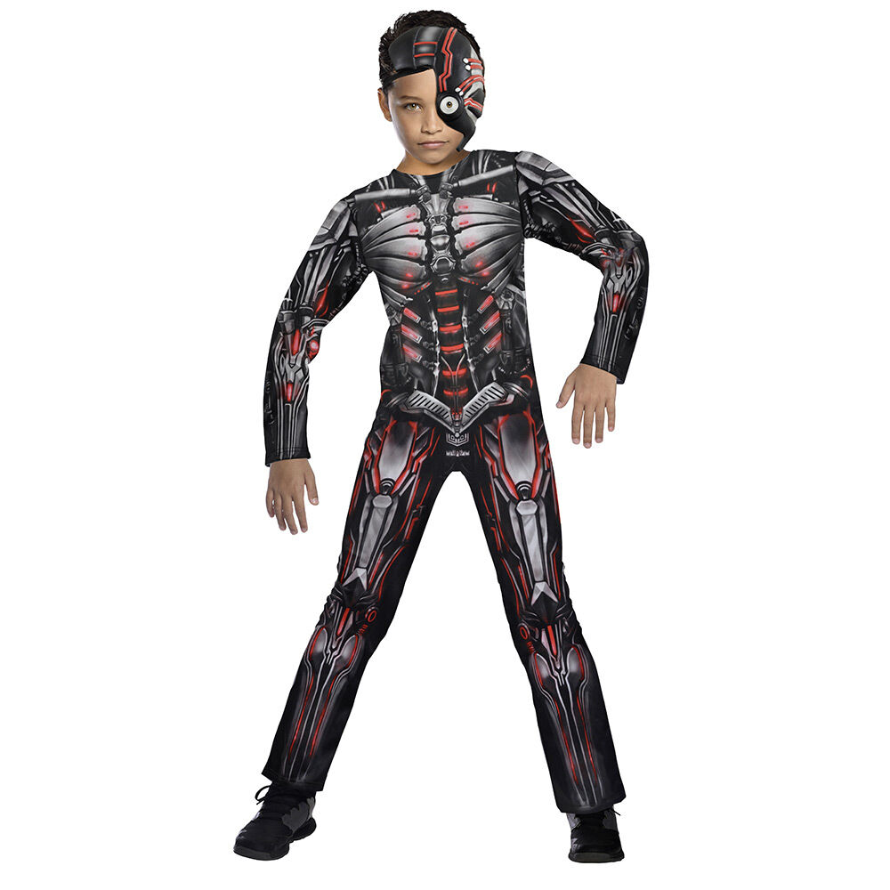 Déguisement enfant Halloween cyborg combinaison et masque 11/14ans