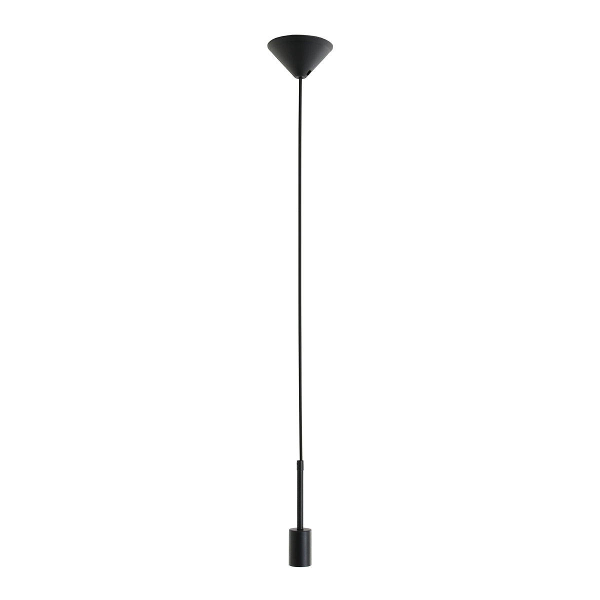 Mexlite - hanglamp - Minimalics - zwart - metaal - Ø 10cm - E27 -