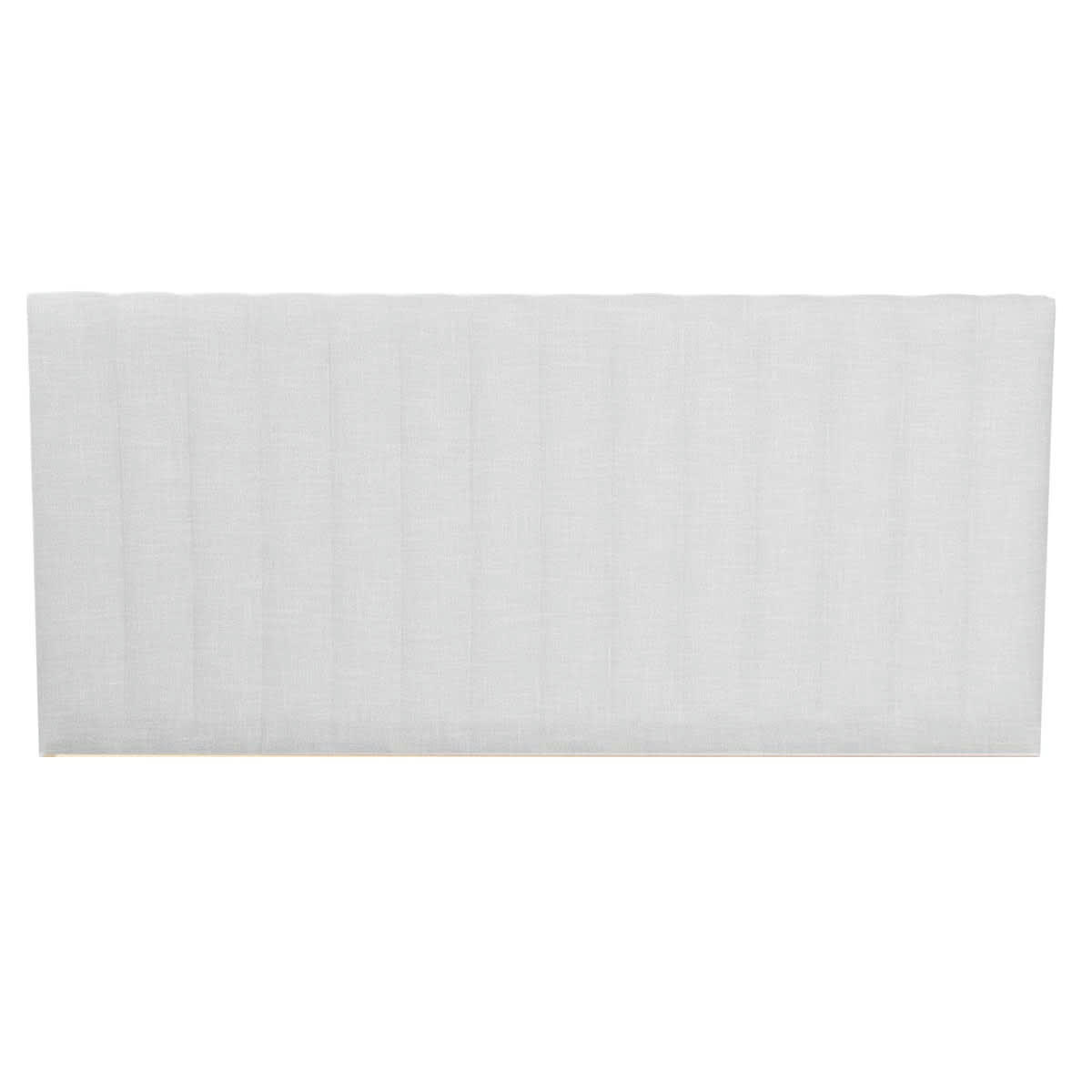 - Tête de lit matelassé en tissu gris clair 160 cm