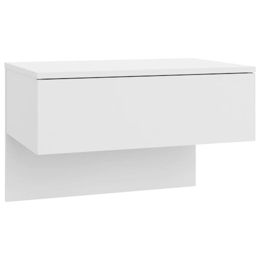 NNEVL Wall-mounted Bedside Cabinets 2 pcs White