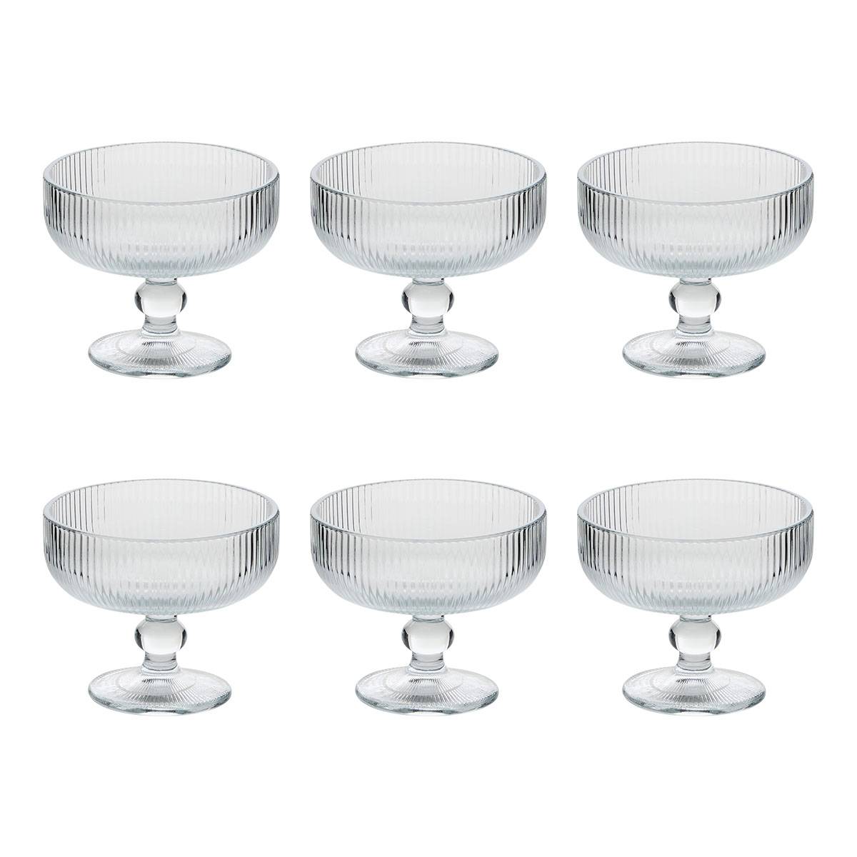 Ice cream bowl "Ema" Glass, 340 ml, Transparent