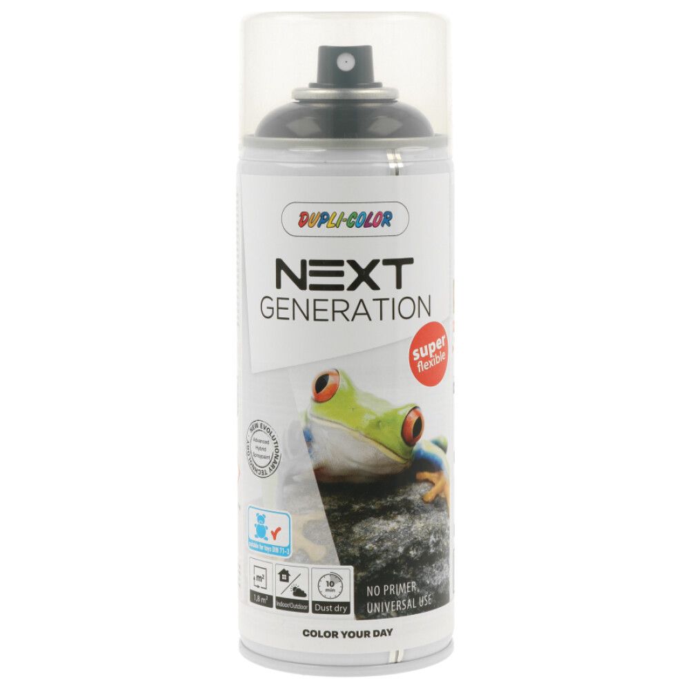 SPRAYMALING DUPLI-COLOR NEXT RAL 9005 JET SORT MATT SORT 400ML