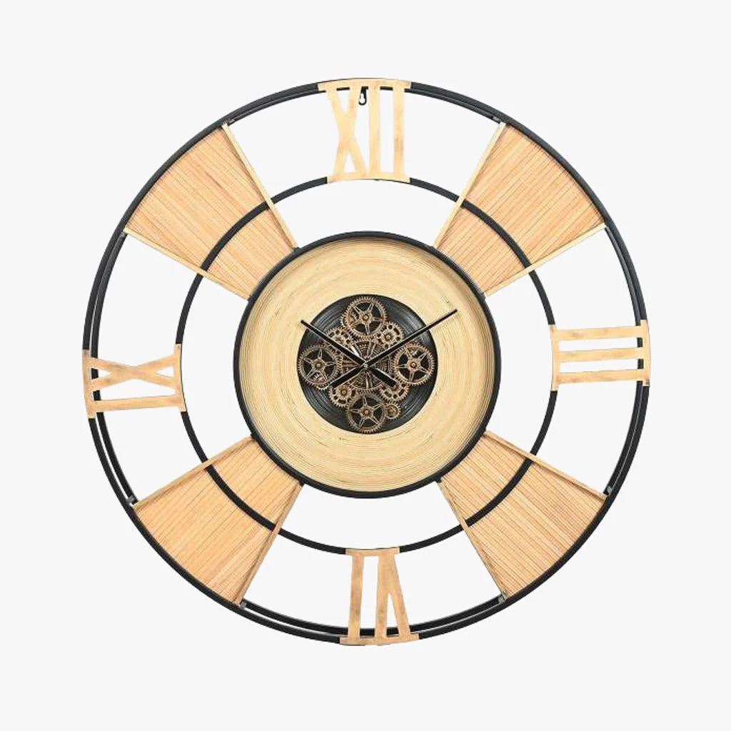 Relogio Metal Rattan 100x9x100