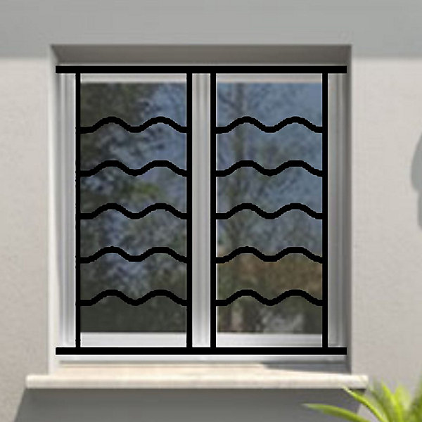 Grille de Defense Oceane pour Fenetre H 135 cm x L 100 cm (côte tableau)