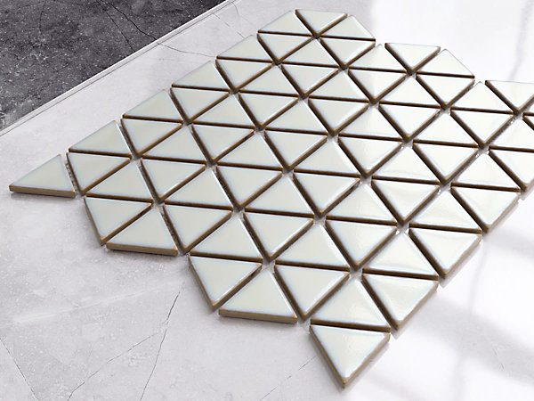 Mosaïque sur résille pour salle de bain et cuisine en céramique 26.3 cm x 30.3 cm- Triangular blanket