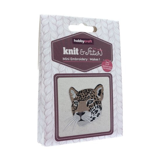 Mini Wild Cat Embroidery Kit