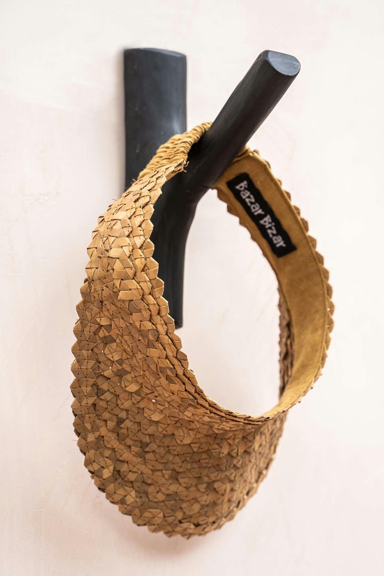 HOOK - Portemanteau en bois de teck noir