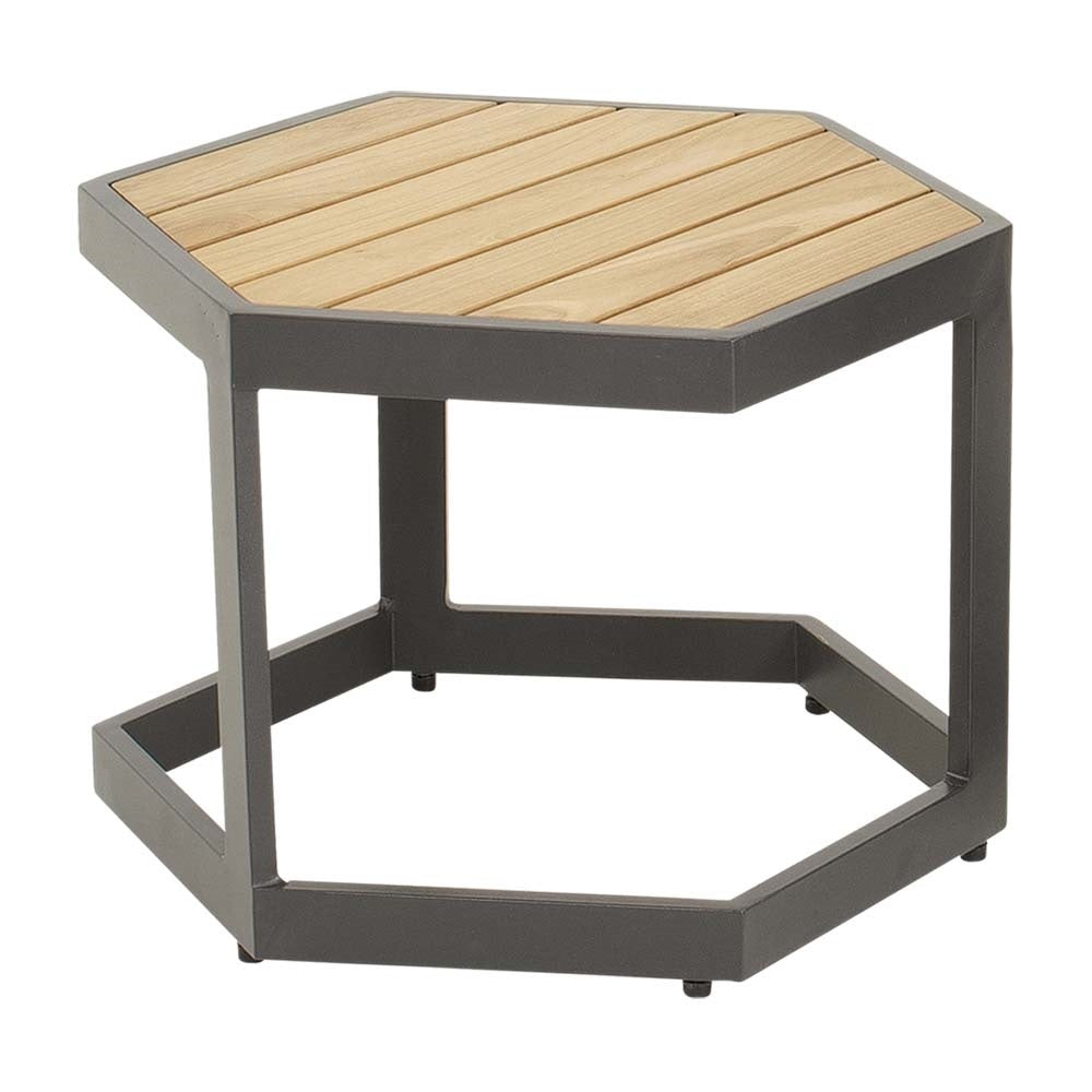 Lesli Living sidetable Esagono - antraciet - 48x41,5x34cm